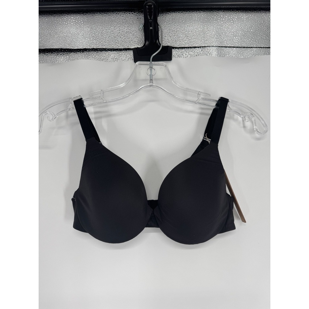 SKIMS Smoothing Intimates Full‎ Coverage Lightly Lined Bra Womens 32B Onyx Black